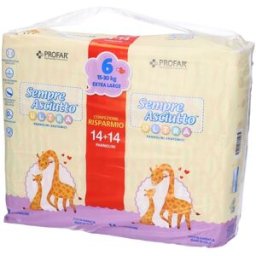 Profar Sempre Asciutto Ultra Extra 15/30 Kg Bipacco 14+14 Pezzi 28 pz Pannolini