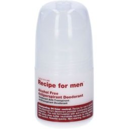 No Brand Recipe For Men Alcohol Free Deodorante Antitraspirante 60 ml Roll-On