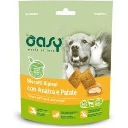 Oasy Dog Snack Biscotti Ripieni Anatra E Patate 80 gr