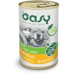 Oasy Dog Monoproteico Adult Medium Large Maiale Patè 400 g