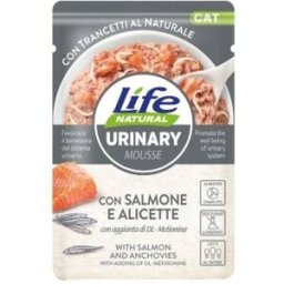 Life petcare Life Cat Funzionale Urinary con Salmone e Alicette Busta 70gr