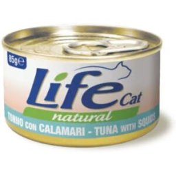 Life petcare Life Cat Natural Tonno con Calamari Lattina 85gr
