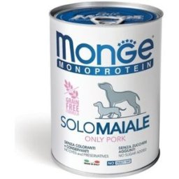 Monge Dog Patè Monoproteico SOLO Maiale Lattina 400 g