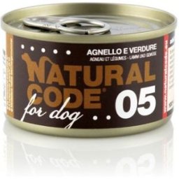 Natural Code Dog 05 Agnello e Verdure al Naturale Lattina 90 gr