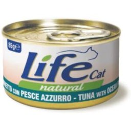 Life petcare Life Cat Natural Tonnetto con Pesce Azzurro Lattina 85gr