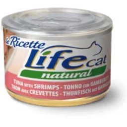 Life petcare Life Cat le Ricette Tonno con Gamberetti Lattina 150gr
