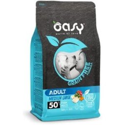 Oasy Dog Grain Free Adult Medium e Large Pesce Fresco 2.5 kg