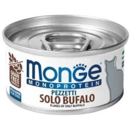 Monge Cat Monoprotein Pezzetti Solo Bufalo Lattina 80gr