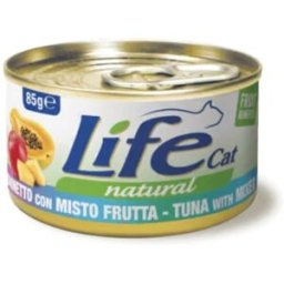 Life petcare Life Cat Natural Tonnetto con Misto Frutta Lattina 85gr