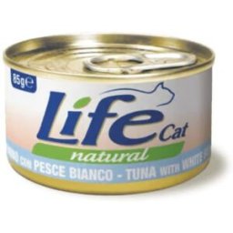 Life petcare Life Cat Natural Tonno con Pesce Bianco Lattina 85gr