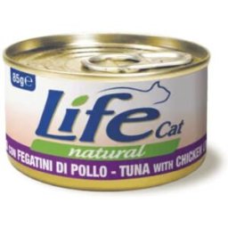 Life petcare Life Cat Natural Tonno con Fegatini di Pollo Lattina 85gr