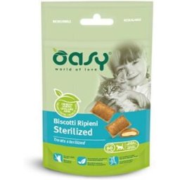 Oasy Cat Snack Biscotti Ripieni Adult Sterilised 60 g