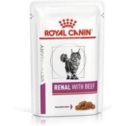 Royal Canin Cat Veterinary Diet Renal con Manzo Bocconcini in Salsa 85 g