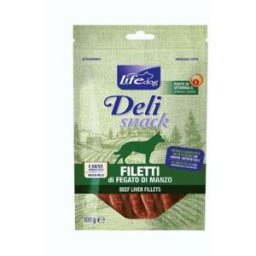 Life petcare Life Dog Deli Snack Filetto di Fegato di Manzo 100gr