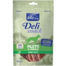 Life petcare Life Dog Deli Snack Filetto di Coniglio 100gr
