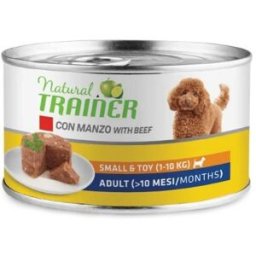 Natural Trainer Dog Patè Adult Mini con Manzo Lattina in Patè 150 g