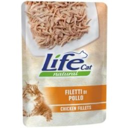 Life petcare Life Cat Natural Filetti di Pollo in Gelatina Busta 70gr