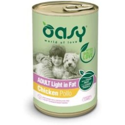 Oasy Dog Lifestages Adult Light in Fat con Pollo Lattina in Patè 400 g