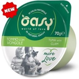 Oasy Cat More Love Tonno con Vongole Cup in Salsa 70gr