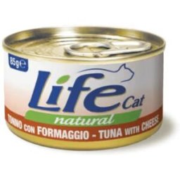 Life petcare Life Cat Natural Tonno con Formaggio Lattina 85gr