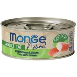 Monge Cat Jelly Filetti di Tonno con Surimi Lattina 80gr