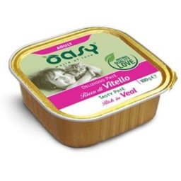 Oasy Cat Delizioso Patè Adult con Vitello Vaschetta 100 g