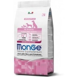 Monge Dog Natural Superpremium All Breeds Puppy & Junior Maiale e Riso 2,5kg