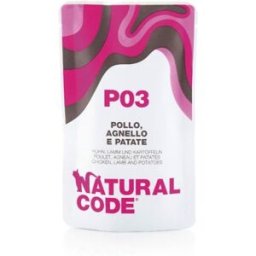 Natural Code Cat Pouches P03 Pollo Agnello e Patate Bustina 70 g