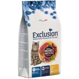 Exclusion Cat Mediterraneo Adult con Manzo 1,5kg