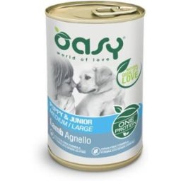 Oasy Dog Monoproteico Puppy Medium Large Agnello Patè 400 g