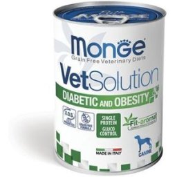Monge Vet Solution Dog Diabetic and Obesity Lattina 400gr