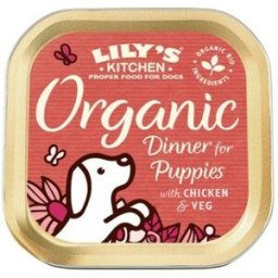 Lily's Kitchen Dog Umido Organic Dinner for Puppy Vaschetta 150gr