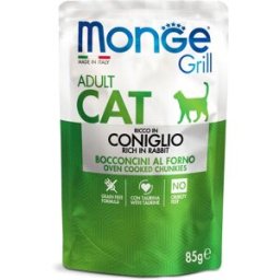 Monge Cat Grill Adult con Coniglio Bocconcini in Jelly Busta 85gr