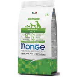 Monge Dog Natural Superpremium All Breeds Adult Coniglio Riso e Patate 2.5kg