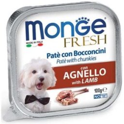 Monge Dog Fresh Paté e Bocconcini con Agnello 100 g