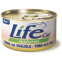 Life petcare Life Cat Natural Tonno con Sogliola Lattina 85gr