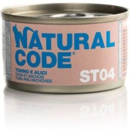 Natural Code Cat Steril 04 Tonno con Alici Lattina 85 gr