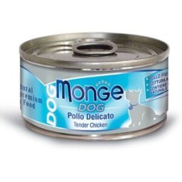 Monge Dog Sfilaccetti al naturale Pollo Delicato Lattina 95 g