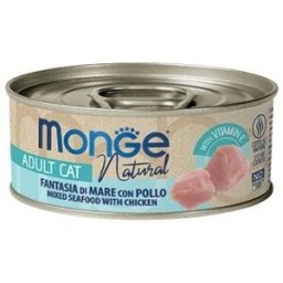 Monge Cat Natural Fantasia di Mare con Pollo Lattina 80gr