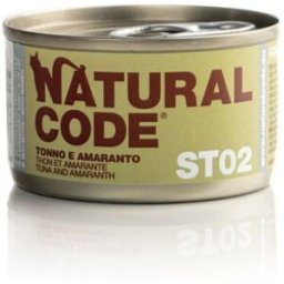 Natural Code Cat Steril 02 Tonno con Amaranto Lattina 85 gr