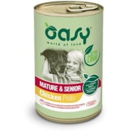 Oasy Dog Lifestages Mature & Senior con Pollo Lattina in Patè 400 g