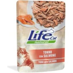 Life petcare Life Cat Natural Tonno con Salmone in Gelatina Busta 70 gr