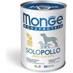 Monge Dog Patè Monoproteico SOLO Pollo Lattina 400 g