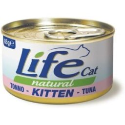 Life petcare Life Cat Natural Kitten Tonno Lattina 85gr