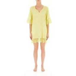 I CAFTANI DI ROBY ZU Copricostume in cotone GIALLO L