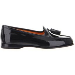 SANTONI Mocassini pelle verniciata NERO 35