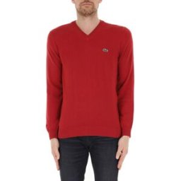 Lacoste Maglione in cotone ROSSO 4