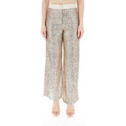 RINASCIMENTO Pantalone con paillettes BEIGE M