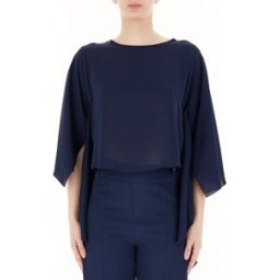 RINASCIMENTO Blusa con volant BLU L