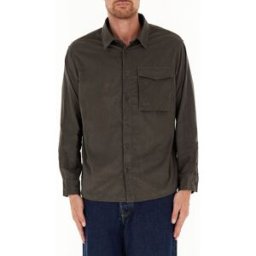 Armani Exchange Camicia in velluto VERDE L